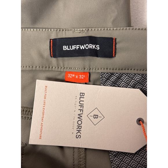 New Bluffworks Pants 32 x 32 Mens Ascender 5 Pocket Green - Picture 6 of 7